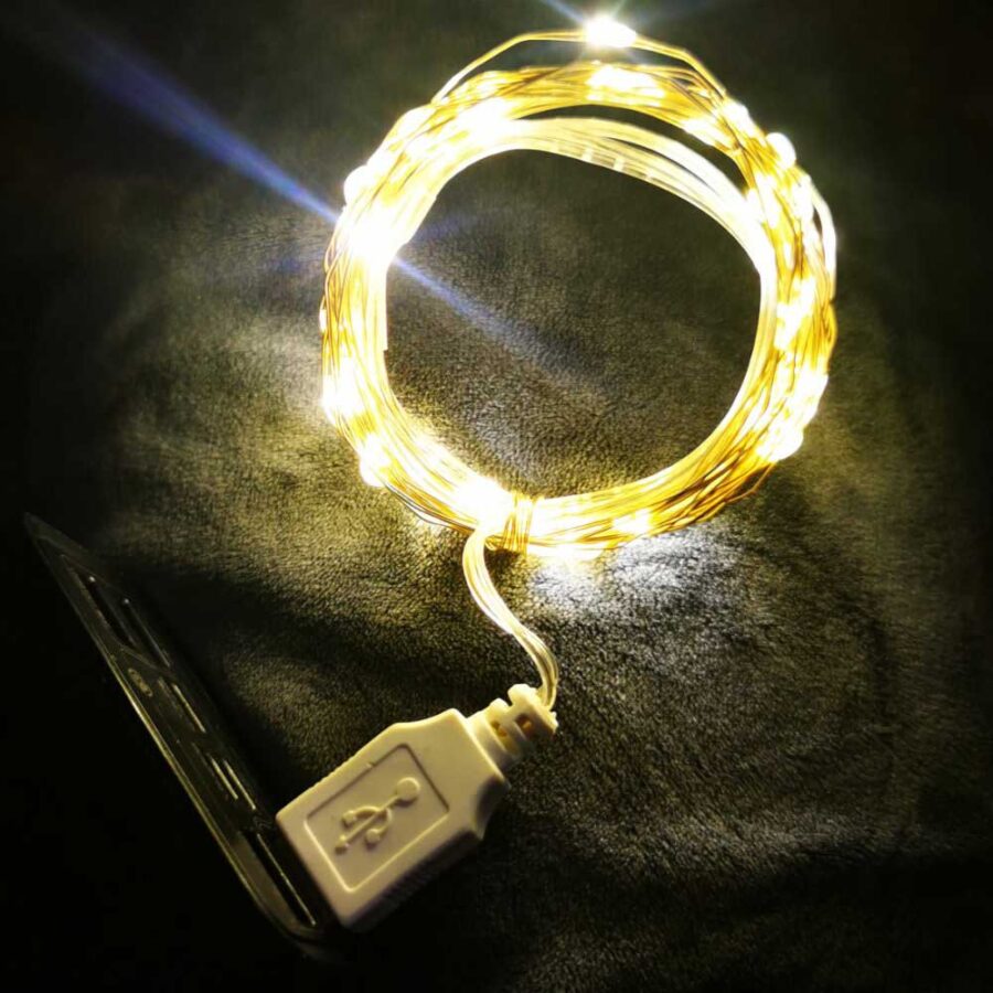 USB Гирлянда теплая