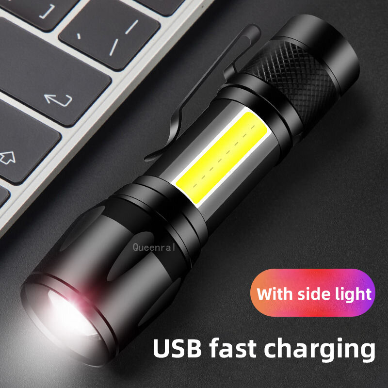 Светодиодный USB перезаряжаемый фонарик