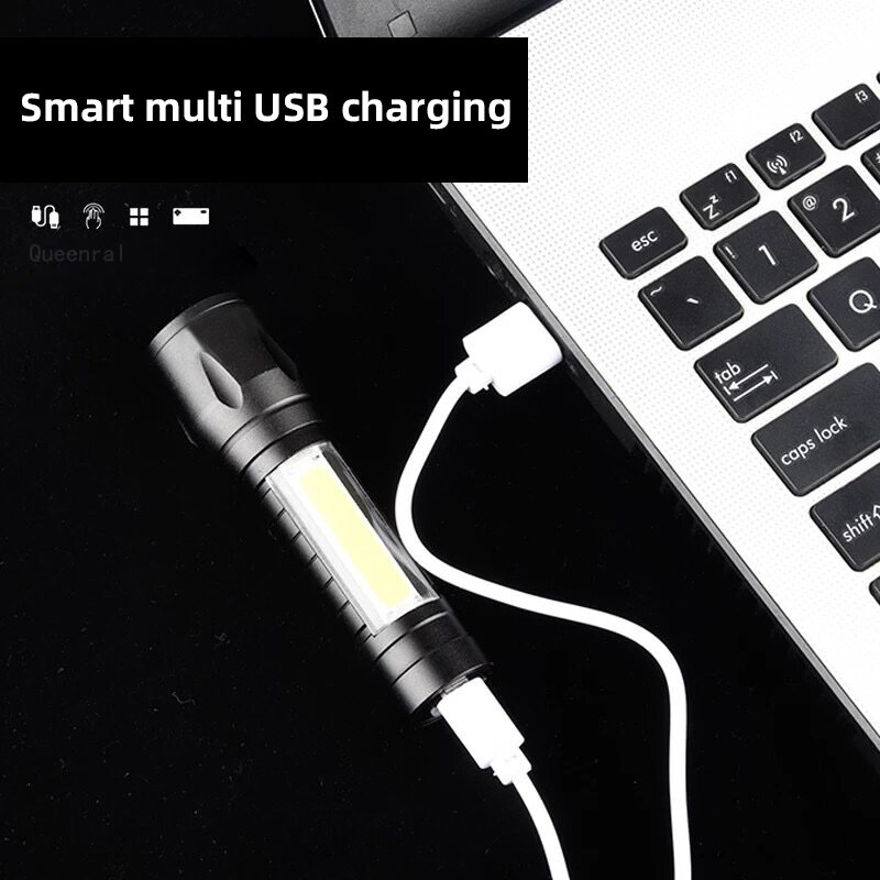 Светодиодный USB перезаряжаемый фонарик