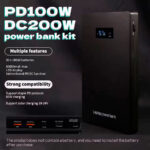Повербанк для ноутбуков PD100W 18650, 70000 мАч